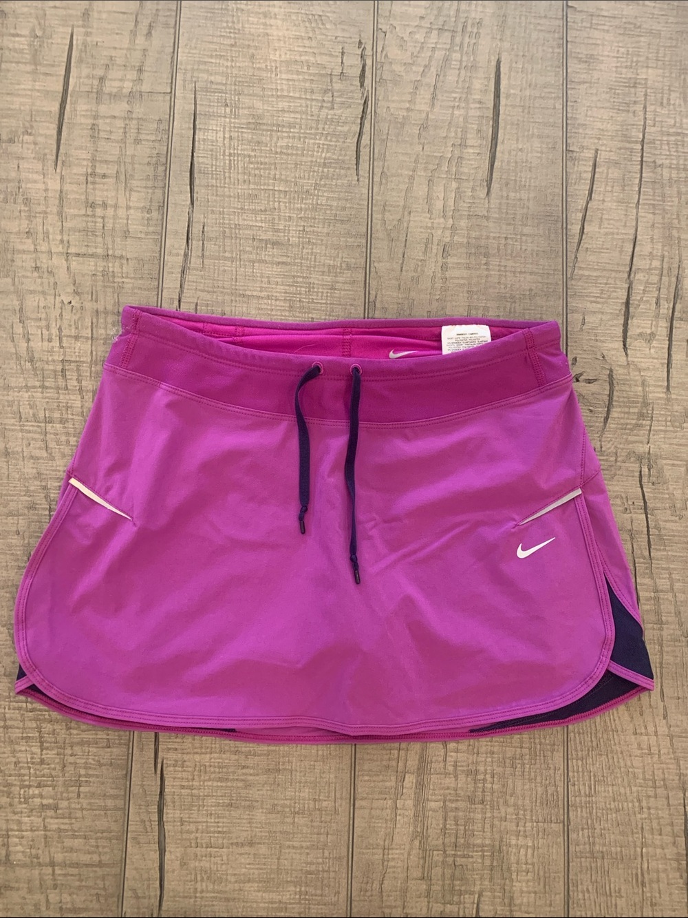 Nike Pink/Purple Athletic Skort with Navy Inner Layer